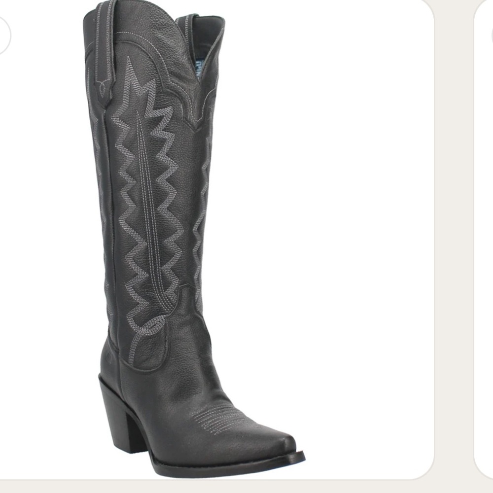 High cotton leather boots , Size 7